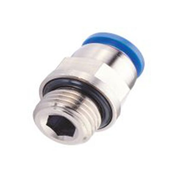 RS PRO,235-1200,气动直向螺纹-管适配器 公 M6, PC系列 M