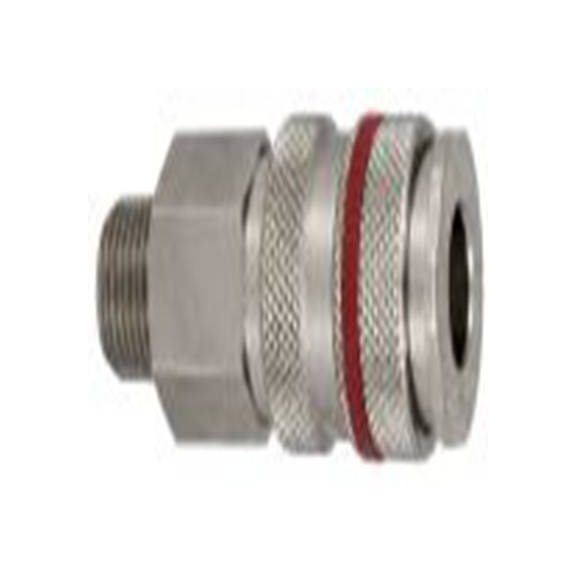 RS PRO,667-1743,气动快速接头 公, R, 钢, 黄铜制, 35 bar, 19系列