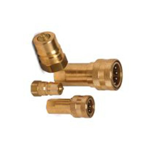 RS PRO,768-5829,液压快速接头 公 1/2 in螺纹 球锁 接头, 最大操作160 bar, 最高180 °C, 黄铜制, IRBO系列