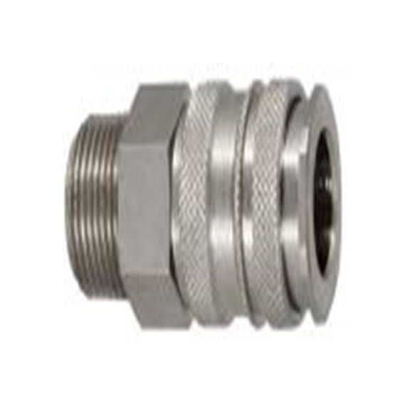 RS PRO,325-377,气动快速接头 公, R, 不锈钢, 黄铜制, 35 bar, 27系列