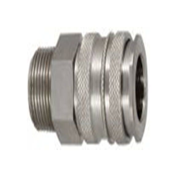 RS PRO,325-379,气动快速接头 公, R, 不锈钢, 黄铜制, 35 bar, 27系列