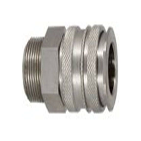 RS PRO,325-382,气动快速接头 公, R, 黄铜, 不锈钢制, 35 bar, 27系列