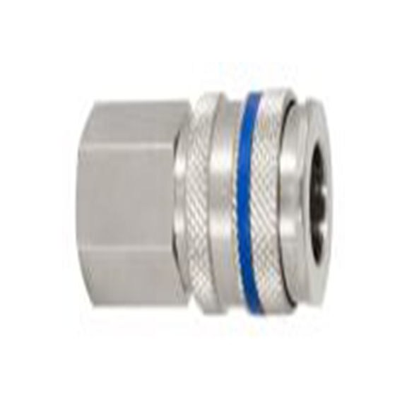 RS PRO,325-578,气动快速接头 母插, 公制, 不锈钢, 黄铜制, 35 bar, 25系列