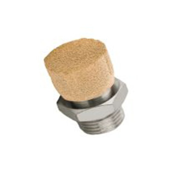 RS PRO,631-952,带螺纹 消声器, 黄铜制 10 bar, -20 °C→150 °C G