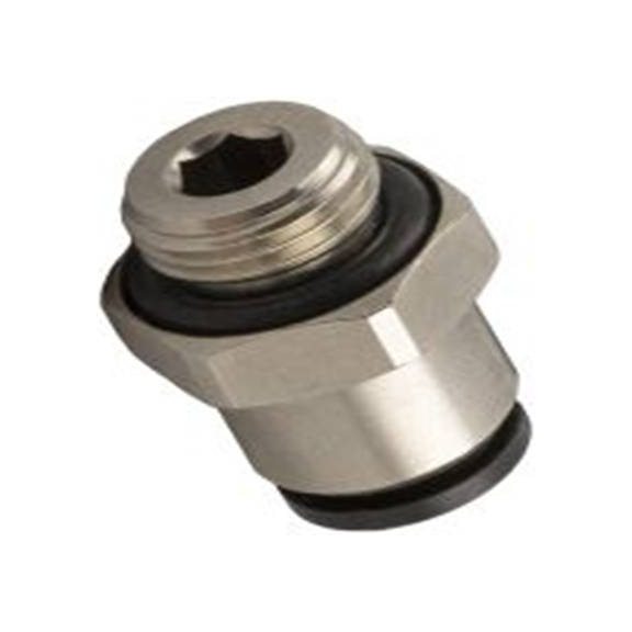 RS PRO,231-2683,气动直向螺纹-管适配器 公, BSP, 6mm, 镀镍黄铜制, 16 bar, 56020系列