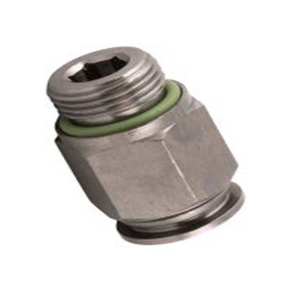 RS PRO,231-2749,气动直向螺纹-管适配器 公, 10mm, 镀镍黄铜制, 20 bar, 70020系列