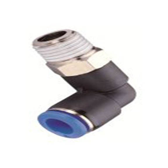 RS PRO,235-1208,气动弯管螺纹-管适配器 公 1/4 in., PL系列 BSPT