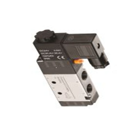 RS PRO,235-1242,气动电磁阀 5/2, 5通道, 电磁/弹簧, RV系列 24 V