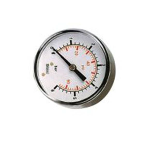 RS PRO,235-1289,BSP 1/8in 压力表 0 psi 40 mm 30 psi, BSP 1/8 in接口, 钢表壳