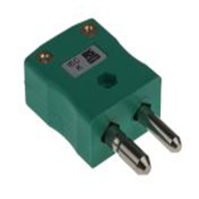 RS PRO,455-9988,标准热电偶连接器 插头, 用于K 型热电偶, Φ6mm探头, 最高220°C, 绿色