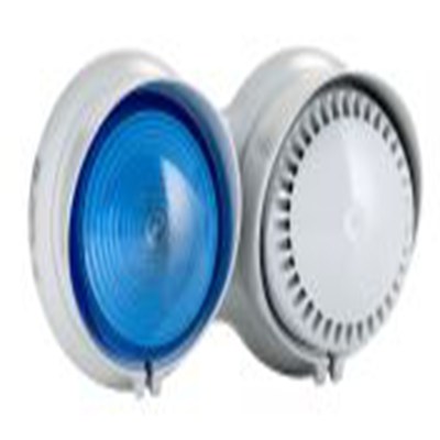 RS PRO,142-185,声光报警器, 24V 交流/直流电源, 1米外105dB, IP66, 蓝色灯罩