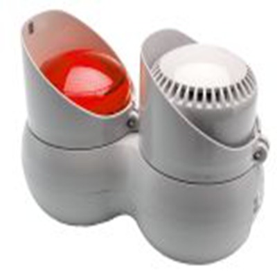 RS PRO,142-190,声光报警器, 120 → 240V 交流电源, 1米外105dB, IP66, 红色灯罩