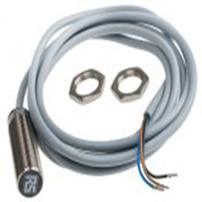 RS PRO,208-241,电感式接近开关, 螺纹管主体, M18, 可检测5 mm, 嵌入式安装, 2m线长, IP68, 50mm