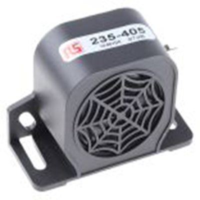 RS PRO,235-405,电子报警器, 12 → 80 v 直流电源, 黑色外壳, 单音调, 1米外97dB