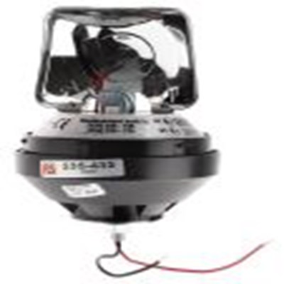 RS PRO,235-433,旋转光警示灯, 12 V 直流，24 V 直流, 黑色外壳, Φ130mm底座, IP56