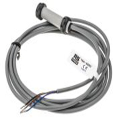 RS PRO,184-5582,电容式接近开关, 螺纹管主体, M12, 可检测2 mm, 嵌入式安装, 2m线长, IP67, 52mm