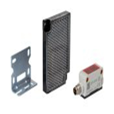 RS PRO,201-8161,偏振逆反射光电传感器, 块状, 可检测3 m, 2 m电缆连接, NPN NONC输出, 红光光源, 螺钉，支架