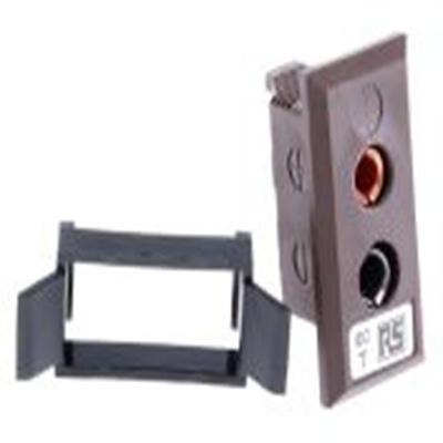 RS PRO,219-4977,标准热电偶面板 插座, 用于T 型热电偶, 尼龙夹安装, Φ6mm探头, 最高120°C, 棕色