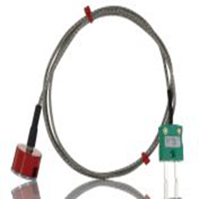 RS PRO,252-2461,K型按钮磁铁热电偶 x 1m, 可测+250°C, 线长1m, 微型插头接端, 不锈钢探头