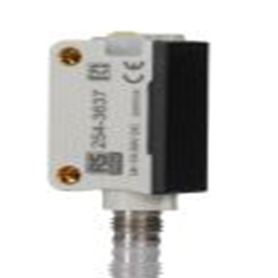 RS PRO,254-3637,漫反射光电传感器, 块状, 可检测3 m, M8 连接器连接, PNP NONC输出, 红外激光光源, 螺钉，支架