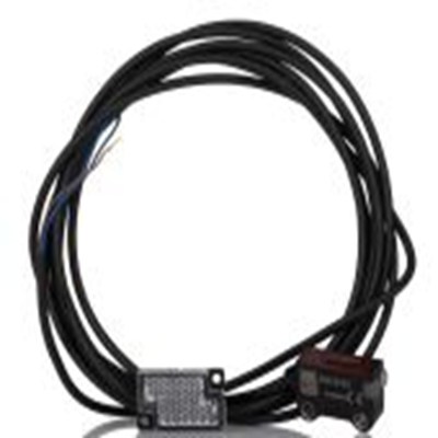 RS PRO,254-3722,逆反射光电传感器, 块状, 可检测0.25 m, 2 m电缆连接, PNP NC输出, 红光光源