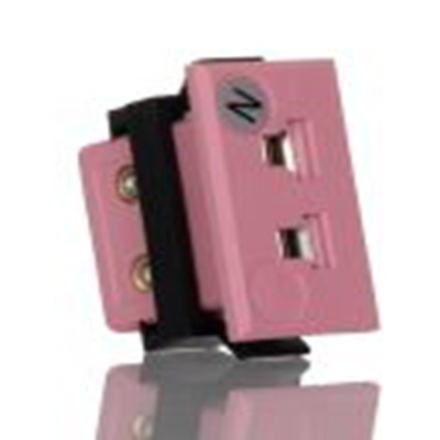 RS PRO,262-3126,微型热电偶面板 插座, 用于热电偶, 尼龙夹安装, Φ4mm探头, 最高120°C, 粉红色