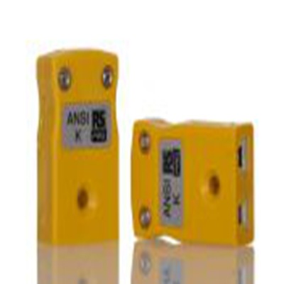 RS PRO,262-3139,微型热电偶连接器 插座, 用于热电偶, Φ4mm探头, 最高220°C, 黄色