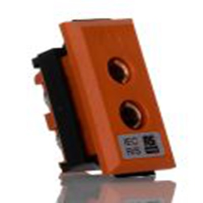 RS PRO,262-3152,标准热电偶面板 插座, 用于热电偶, 尼龙夹安装, Φ6mm探头, 最高120°C, 橙色
