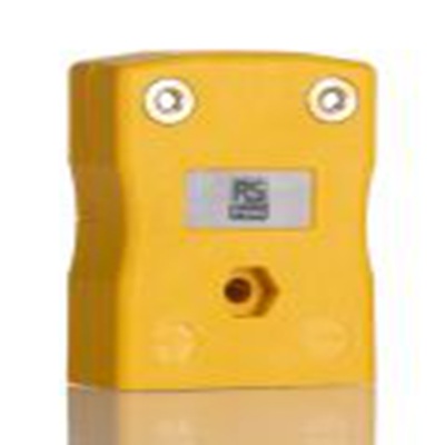 RS PRO,262-3169,标准热电偶连接器 插座, 用于热电偶, Φ6mm探头, 最高220°C, 黄色