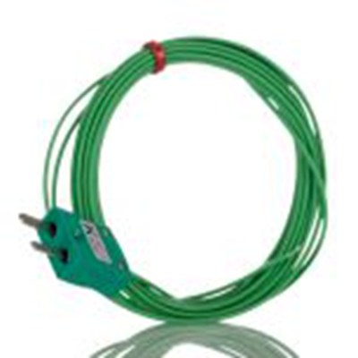RS PRO,262-3203,K型热电偶, 探头Φ1/0.3mm x 3m, 可测+260°C, 微型插头接端, PFA探头