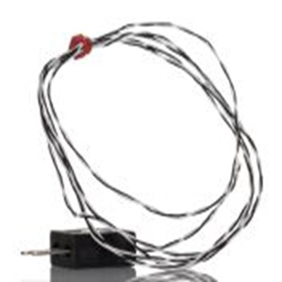 RS PRO,262-3205,J型外露结点热电偶, 探头Φ1/0.2mm x 1m, 可测+250°C, 线长1m, 微型插头接端, 聚四氟乙烯探头