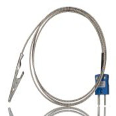 RS PRO,268-4412,K型鳄鱼夹热电偶 x 3m, 可测+250°C, 线长3m, 微型插头接端, 不锈钢探头