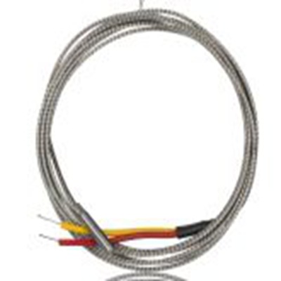 RS PRO,268-4421,K型接地热电偶, 探头Φ4.76mm x 25mm, 可测+350°C, 线长2m, 裸线尾线接端, 不锈钢探头