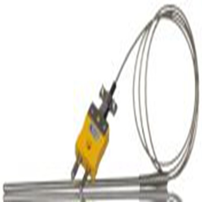 RS PRO,268-4439,K型重型热电偶, 探头Φ4.5mm x 150mm, 可测+350°C, 线长1m, 标准插头接端, 不锈钢探头