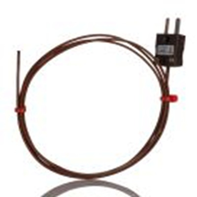 RS PRO,268-4476,T型密封式热电偶, 探头Φ7/0.2mm x 1m, 可测+260°C, 线长1m, 微型插头接端, PFA探头
