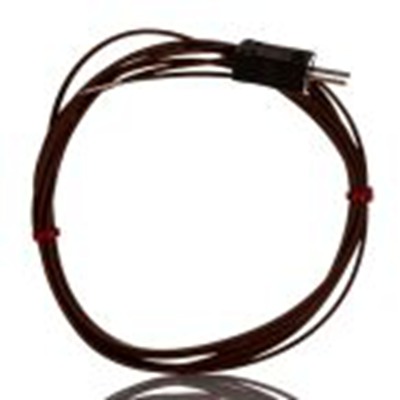 RS PRO,268-4477,T型密封式热电偶, 探头Φ7/0.2mm x 2m, 可测+260°C, 线长2m, 微型插头接端, PFA探头