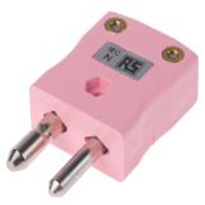 RS PRO,363-0036,标准热电偶连接器 插头, 用于N 型热电偶, Φ6mm探头, 最高220°C, 粉红色