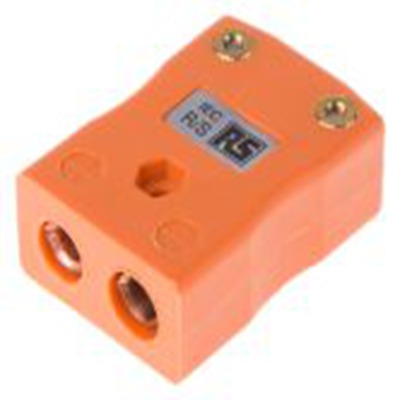 RS PRO,363-0064,标准热电偶连接器 插座, 用于R/S 型热电偶, Φ6mm探头, 最高220°C, 橙色