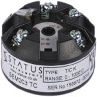 RS PRO,381-7132,温度变送器, mV、E 型热电偶、J 型热电偶、K 型热电偶、N 型热电偶、R 型热电偶、S 型热电偶、T 型热电偶输入, 8 → 30 V 直流电源, 43 mm直径