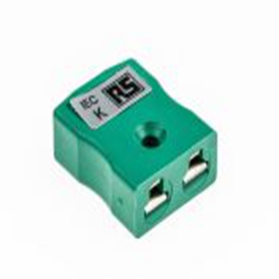 RS PRO,381-7441,微型热电偶连接器 插座, 用于K 型热电偶, Φ4mm探头, 最高220°C, 绿色