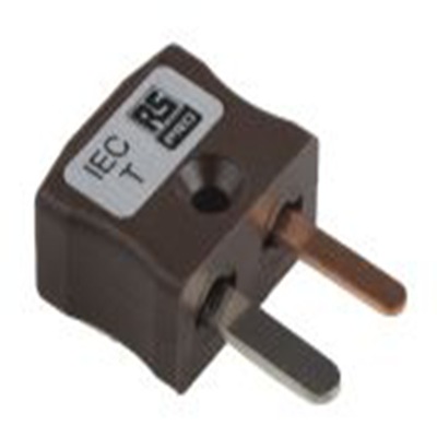 RS PRO,381-7457,微型热电偶连接器 插头, 用于T 型热电偶, Φ4mm探头, 最高220°C, 棕色