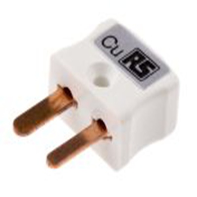 RS PRO,381-7520,微型热电偶连接器 插头, 用于温度传感器, Φ4mm探头, 最高220°C, 白色