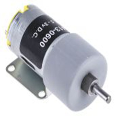 RS PRO,413-0600,有刷直流齿轮电机, 3 V 直流, 72 rpm, 1.71 W, 4mm轴径, 10 ncm最大输出, 传动比100:1