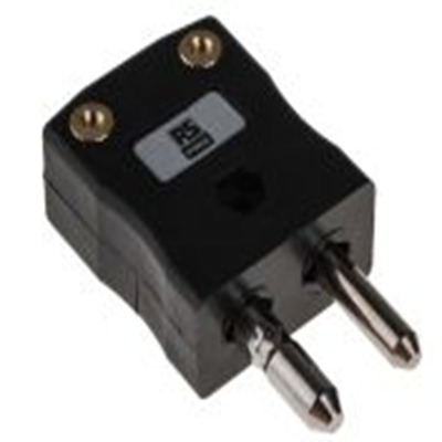 RS PRO,455-9590,标准热电偶连接器 插头, 用于J 型热电偶, Φ6mm探头, 最高220°C, 黑色