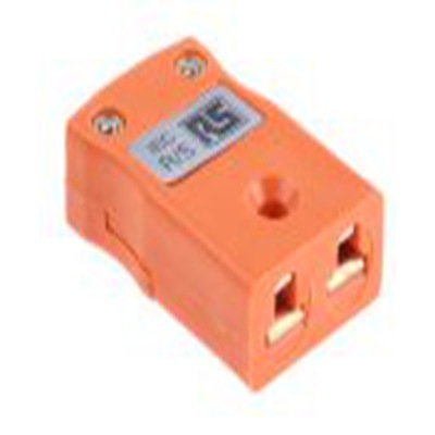 RS PRO,455-9859,微型热电偶连接器 插座, 用于R/S 型热电偶, Φ4mm探头, 最高220°C, 橙色