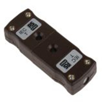 RS PRO,455-9938,微型热电偶连接器 插头和插座, 用于T 型热电偶, Φ4mm探头, 最高220°C, 棕色
