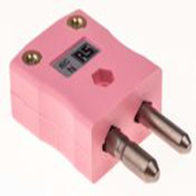 RS PRO,456-0017,标准热电偶连接器 插头, 用于N 型热电偶, Φ6mm探头, 最高220°C, 粉红色