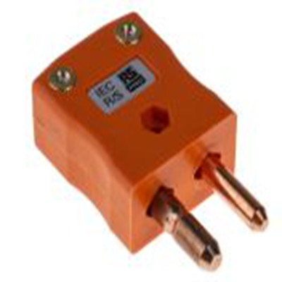 RS PRO,456-0039,标准热电偶连接器 插头, 用于R/S 型热电偶, Φ6mm探头, 最高220°C, 橙色