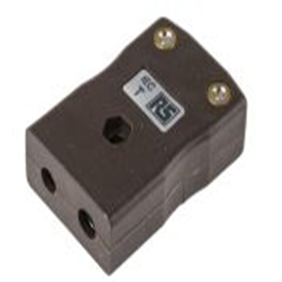 RS PRO,456-0045,标准热电偶连接器 插座, 用于T 型热电偶, Φ6mm探头, 最高220°C, 棕色