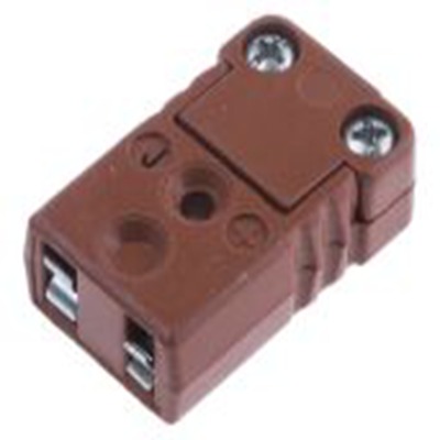 RS PRO,611-8163,微型热电偶连接器 插座, 用于J 型热电偶, Φ4mm探头, 最高425°C, 棕色